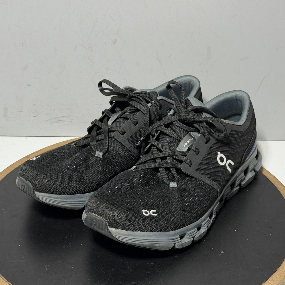 On Cloud X Shoes Mens Size 11 Black Mesh Running Cushioned Sneakers Athletic - Picture 5 of 12